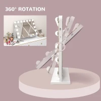 HOMCOM 14 LED bulb Tabletop Makeup Mirror, with Adjustable Settings(m-9)