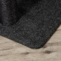 PawHut Kratzbaum aus Filz Katzenbaum für Katzen Kletterbaum mit Katzenhöhle Sisalstämmen großer Plattform Spielbälle 112 cm Höhe stabil Schwarz 70 x 41 x 112 cm(m-8)