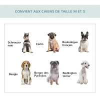 PawHut Sac caisse de transport pour chiens et chats pliable avec coussin, tissu oxford imperméable, dim. 81L x 56l x 66H cm(m-7)