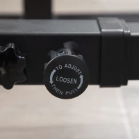 HOMCOM Hantelständer Multi-Funktions Langhantelablage Hantelablage höhenverstellbar Langhantel Krafttraining bis 150 kg belastbar Barbell Rack Stahl Schwarz(m-9)