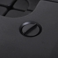 Outsunny 4 x Sonnenschirmgewicht Sonnenschirmständer befüllbar mit Sand Wasser HDPE-Kunststoff Schwarz Maße pro Element 51 x 51 x 12 cm bis zu 130 kg(m-7)