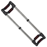 SPORTNOW Expansor de Pecho con Resistencia Ajustable de 10-50 kg para Desarrollo Muscular de Brazos 80x22x5 cm Negro(m-11)