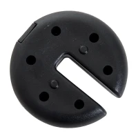 Outsunny Base per Tenda 4pz Riempito con Cemento Peso 8.8kg Φ20 × 4.5cm(m-6)