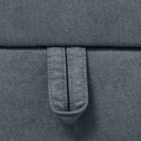 HOMCOM Divano Componibile Modulare 3 Posti con Pouf Poggiapiedi e Cuscini, Rivestimento in Flanella, Grigio Scuro(m-9)