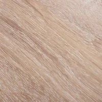 HOMCOM Console Table Worktop Bottom Shelf Home Two Drawer Industrial Minimal Style Oak Wood Tone Effect(m-8)