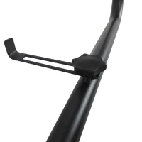 Outsunny Balkonhängetisch Gartentisch höhenverstellbar viereckig Terrasse Metall Schwarz L60 x B56,5 x H45 cm(m-10)