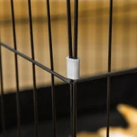 PawHut Gabbia per Conigli e Porcellini d'India in Metallo e Tessuto Oxford 90x75x75cm(m-9)