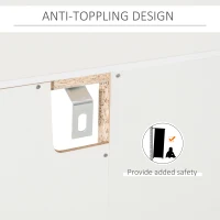 HOMCOM Modern Wine Cabinet Cupboard with Glass Door, Glass Holder & 20-Bottle Wine Rack for Living Room, Home Bar, Dining Room(m-5)