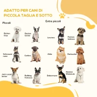 PawHut Recinto e Cancellino per Cani di Piccola Taglia a 6 Pannelli, Design Pieghevole e Salvaspazio, Marrone(m-4)