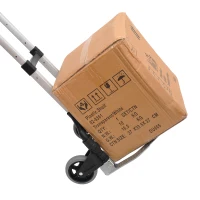 HOMCOM Alu Sackkarre Transportkarre klappbar Handkarre Stapelkarre Aluminium max. 70 kg belastbar(m-2)