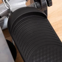 HOMCOM Stepper avec guidons extenseurs appareil fitness avec écran LCD multifonction acier ABS 54 x 40 x 135 cm noir et argent(m-9)