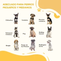 PawHut Parque Plegable para Perros de 6 Paneles Convertible en Barrera de Seguridad para Mascotas 117x103x74 cm Negro(m-4)