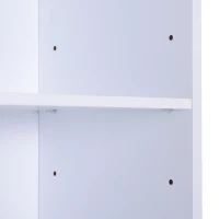 HOMCOM Armario de Baño Gabinete Consola Mueble Aparador Organizador de Almacenaje Multiusos de Cocina Comedor Salón Estantes Ajustables con Puertas 40x23x60cm(m-7)