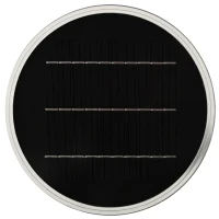 Outsunny Solarlampen für Außen Gartenleuchte mit Solarpaneel Ø23,5 x 60 cm Schwarz LED Solarbetrieben Aluminium Rahmen 2 Lichtmodi Garten Gartenbeleuchtung Außenbeleuchtung(m-8)