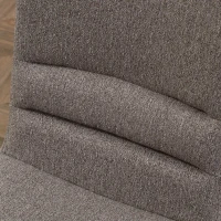 HOMCOM Juego de 2 Sillas de Comedor Sillas de Cocina Modernas con Respaldo Alto y Base en Forma de C 42x64x90 cm Marrón(m-7)