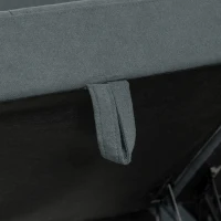 HOMCOM 'L' Shape Modular Sofa, with Storage - Dark Grey(m-8)