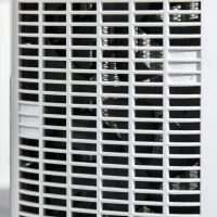 HOMCOM Chauffage d'appoint 1000W/2000W PTC chauffage électrique LED tactile 45° oscillation minuterie 8H télécommande blanc(m-7)