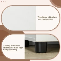 Vinsetto Two-Tier Locking Office Storage Cabinet - White(m-5)