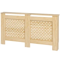 HOMCOM Cubreradiador de MDF Cubierta para Radiador para Salón Dormitorio Pasillo 152x19x82 cm Roble(m-10)