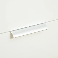 HOMCOM Cassettiera con 4 Cassetti per Soggiorno e Camera da Letto con Maniglie in Lega di Alluminio, 70x35x92cm, Bianco(m-8)