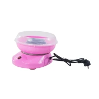 HOMCOM Machine barbe à papa pied antidérapant avec 10 tiges de bambou et 1 cuillère 27l x 26l x18hcm rose(m-6)