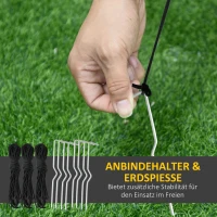 HOMCOM Aufblasbarer Weihnachtsmann Outdoor Weihnachtsdekoration, 2 m, Santa Claus, inklusive Gebläse, Mehrfarbig(m-7)