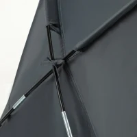 Outsunny Tienda de Campaña 3 en 1 con Cama Colchón Hinchable y Bolsa de Transporte para Senderismo 200x86x147 cm Gris(m-8)