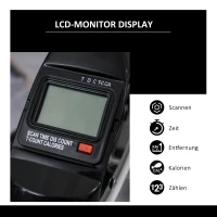 HOMCOM Mini Heimtrainer Fitnessbike Pedaltrainer mit LED Display 5 Modelle Arm und Beintrainer Fitnessgerät Hometrainer für Senioren Zuhause Heim Büro 40 x 39 x 29 cm Weiß(m-4)