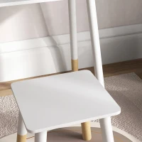 AIYAPLAY Tocador de Maquillaje para Niñas de +3 Años Tocador Infantil con Taburete y Espejo Diseño Sencillo Blanco(m-8)
