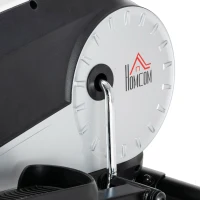 HOMCOM Elliptical Cross Trainer, Home Cardio Workout Machine with Eight Level Magnetic Resistance, LCD Monitor, Heart Rate Sensor, Two Wheels(m-9)