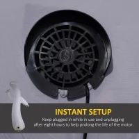 Outsunny 11.8ft Scary Inflatable Ghost Halloween Decoration, with Accessories(m-6)