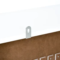 HOMCOM Copritermosifone Bianco in MDF con Piano d'Appoggio e Design Antiribaltamento, 78x19x82 cm(m-9)