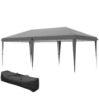Outsunny 6 x 3 m Pop-Up Steel Frame Gazebo Grey(m-11)