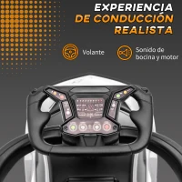 AIYAPLAY 2 en 1 Coche Correpasillos para Niños 12-36 Meses Lamborghini Essenza SCV12 Andador Empujador con Bocina Mango de Empuje y Barandilla Extraíbles 86,5x40x89,5 cm Blanco y Negro(m-6)