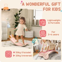 AIYAPLAY Balance Board for Kids Balance Training & Sensory Play, Pink(m-6)