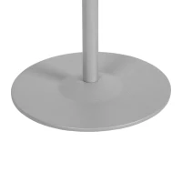 Outsunny Solar Tischleuchte, dimmbar, wetterfest, für Indoor & Outdoor, Metallständer, Ø14 x 30 cm, Grau(m-9)