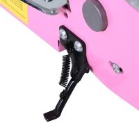 HOMCOM Monopattino Elettrico Pieghevole con Sella, 2 Ruote e Manubrio Regolabile, Bambini 7-12 Anni, 75x37x98cm, Rosa(m-8)