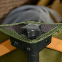 Outsunny Bollerwagen, klappbar, mit Klapptisch, Stahlrahmen, höhenverstellbarer Griff, Grün, 108 x 55 x 93 cm(m-9)