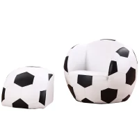HOMCOM Kids Children Football Chair Armchair Sofa and Stool sport theme childrens playroom Fanatic Brand New BY HOMCOM(m-1)