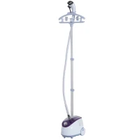 HOMCOM Plancha de Vapor con Depósito de 1.8L y Temperatura Ajustable a 11 Niveles tipo Centro de Planchado Vertical 1950W 21.5x30x150cm(m-10)