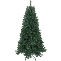 HOMCOM Árbol de Navidad Artificial 180 cm con 760 Ramas de Alambre de Memoria y Base Plegable Árbol de Navideño Verde(m-10)