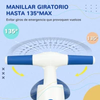 AIYAPLAY Bicicleta sin Pedales para Niños de 18-36 Meses Bicicleta de Equilibrio con Manillar Antideslizante y 4 Ruedas 56x30x42 cm Azul(m-4)