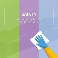 HOMCOM 2 Piece Soft Play Set for Toddler Climb and Crawl, for 12-36 Months, Blue(m-5)