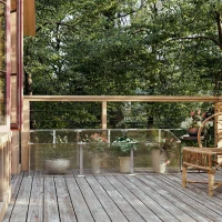 Outsunny Outdoor Greenhouse Polycarbonate Grow House Flower Vegetable Plants Raised Bed Garden Aluminium Cold Frame 180 x 51 x 51 cm(m-10)