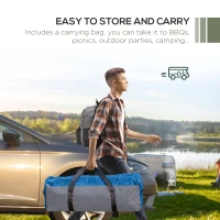 Outsunny 3.5 x 3.5M Camping Gazebo, Outdoor Event Shelter Dome Tent Garden Sun Shelter Patio Spire Arc Pavilion Camp Sun Shade Tent for 6-8 Person, Green(m-6)