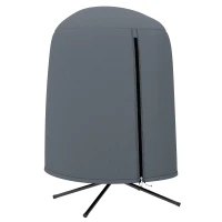 Outsunny 190 x Φ128cm Hanging Egg Chair Furniture Cover - Grey(m-1)