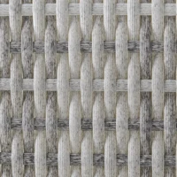 Outsunny Single Seater Rattan Chair Sofa with Padded Cushions, All-Weather PE Wicker Weave Garden Armchair with Armrests, Grey(m-9)