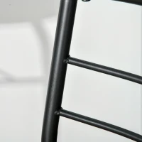 HOMCOM Set Tavolo Moderno con 2 Sedie per Sala da Pranzo, Set 3 Pezzi Mobili Salvaspazio da Cucina, Balcone, Ristorante o Bar, Marrone e Nero(m-9)