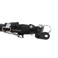 HOMCOM Remorque de Transport Velo Cargo avec reflecteurs et Housse Amovible Rouge/Noir(m-7)