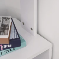 HOMCOM Eckschreibtisch Arbeitstisch Winkelschreibtisch Computertisch Bürotisch Regal L-Form 120 x 110 x 74,5 cm, I-Form 190 x 50 x 74,5 cm(m-9)